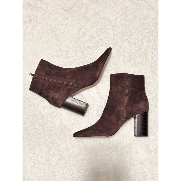 ***SOLD*** STEVE MADDEN Aidan Brown Suede Ankle Boots - Size 8M - Picture 11 of 14